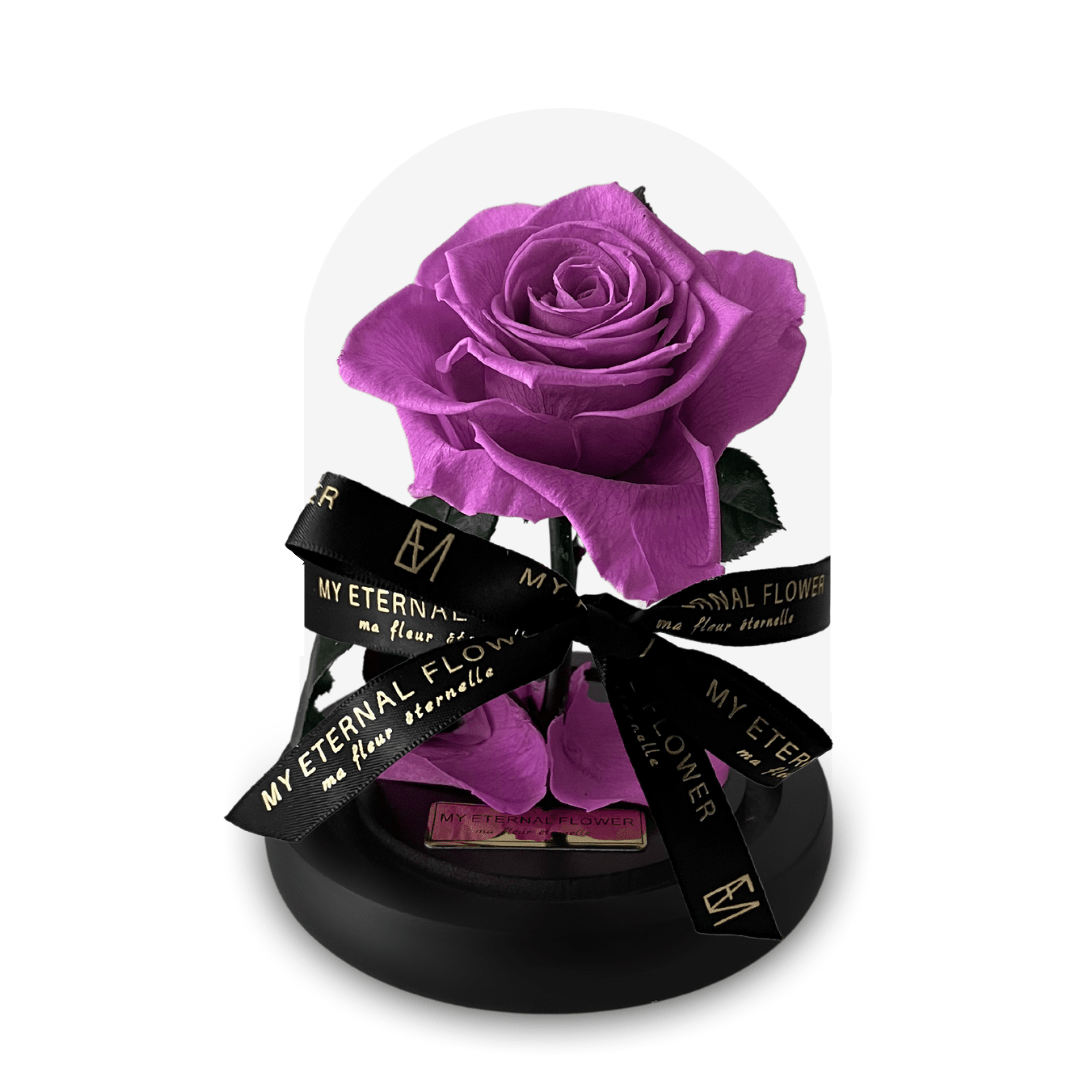 Mini Luxe Eternal Rose Dome in Lilac Purple - My Eternal Flower