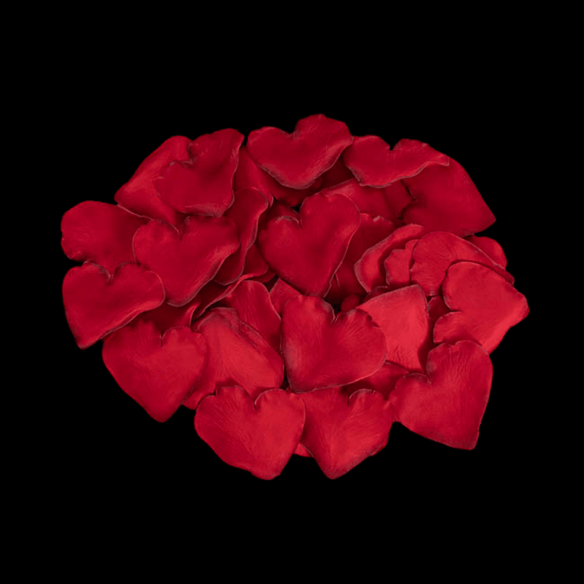 Rose Petals (Approx 60 Silk Heart Large Petals)